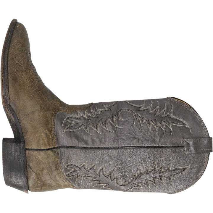 1980s Nocona Boots 8817 C Two-tone Platform Western Boots, Size 9 1/2E (Men's equivalent to 10.2"), Vintage /saa016149 Men's 26.0cm unclear gray type Vintage Second Hand