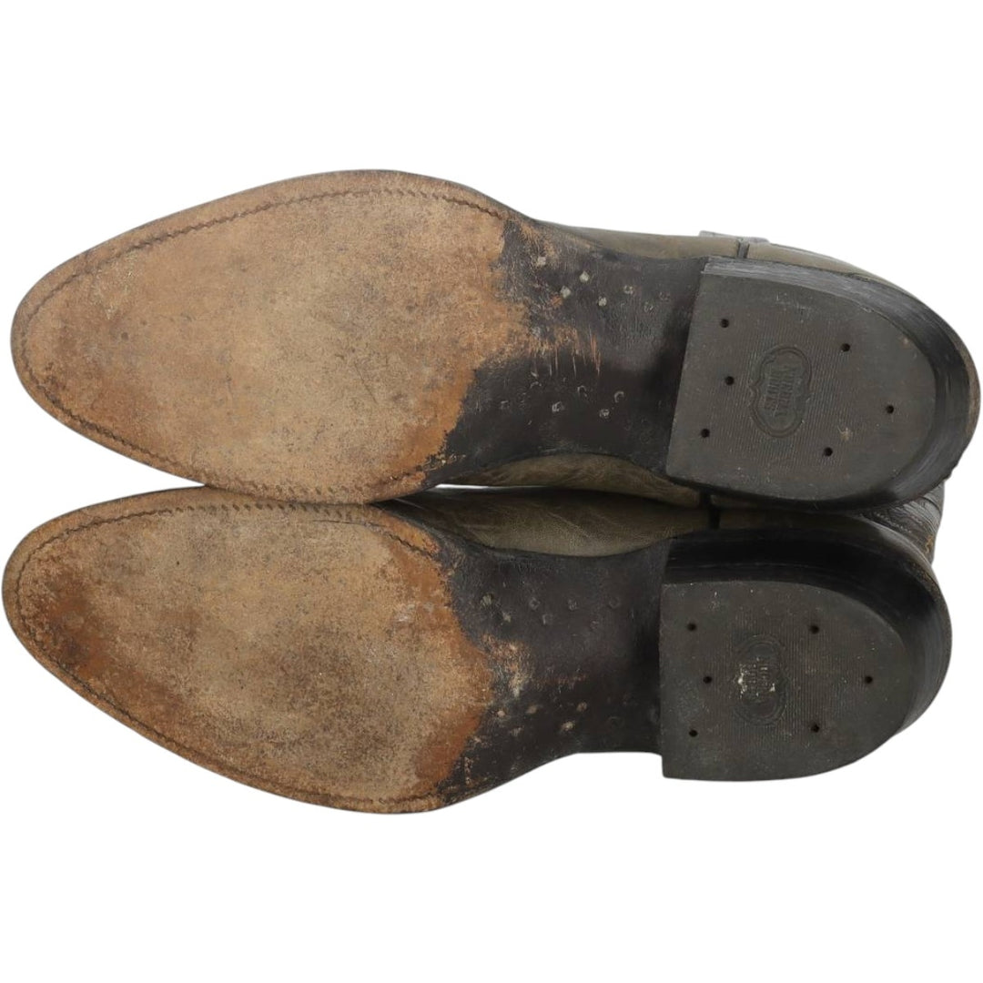 1980s Nocona Boots 8817 C Two-tone Platform Western Boots, Size 9 1/2E (Men's equivalent to 10.2"), Vintage /saa016149 Men's 26.0cm unclear gray type Vintage Second Hand