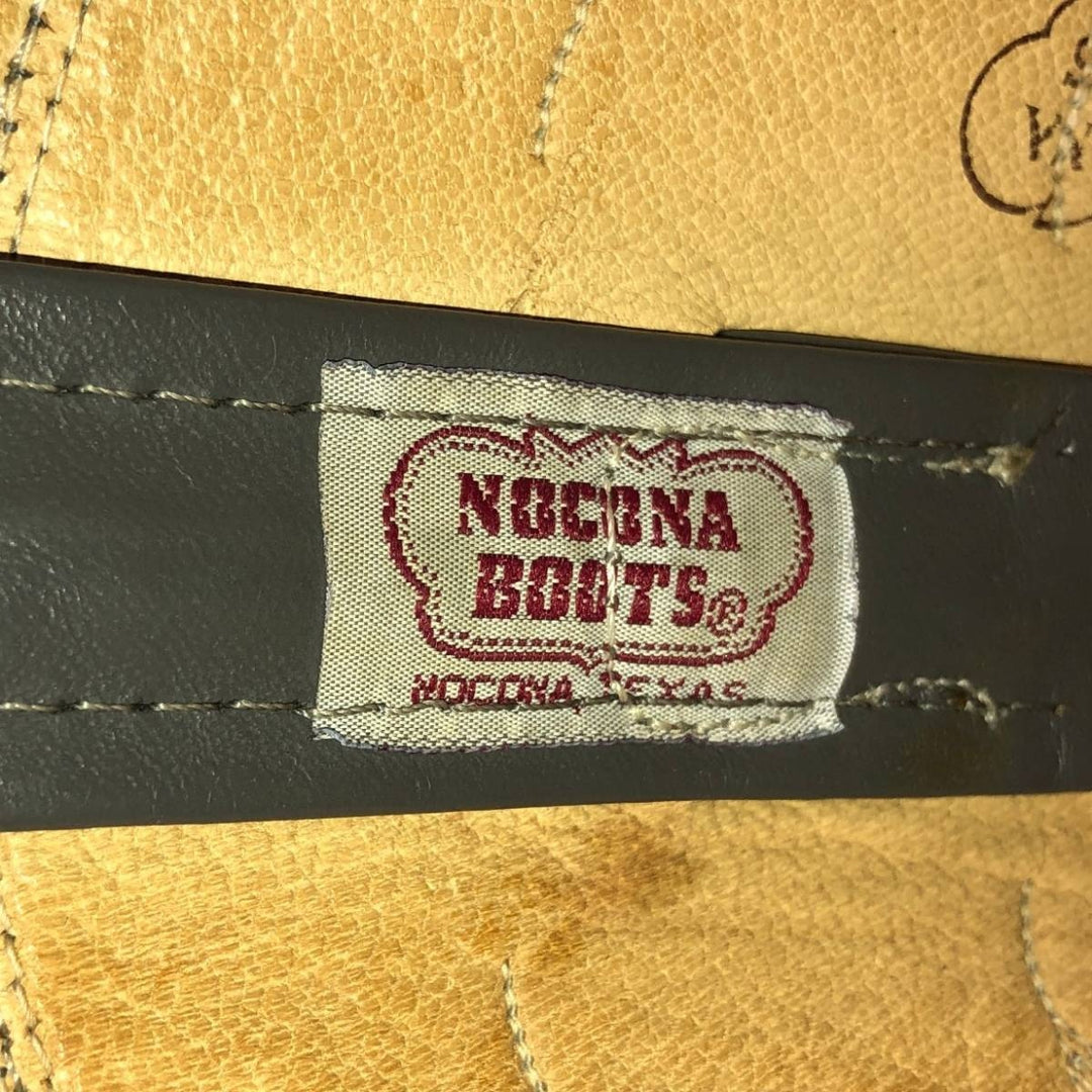 1980s Nocona Boots 8817 C Two-tone Platform Western Boots, Size 9 1/2E (Men's equivalent to 10.2"), Vintage /saa016149 Men's 26.0cm unclear gray type Vintage Second Hand