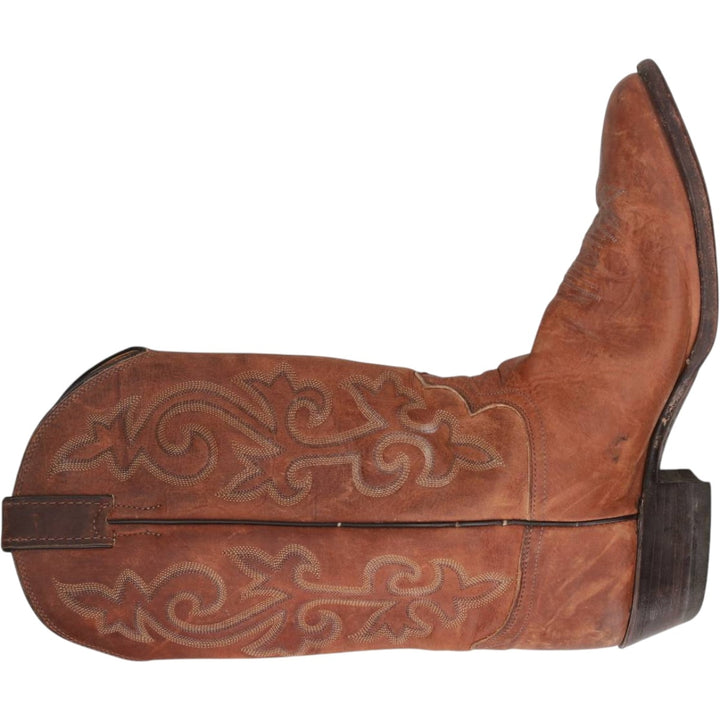 Justin 2253 Platform Western Boots, Made in USA, Size 10 EE Men's 28.0cm unclear brown type Vintage Second Hand