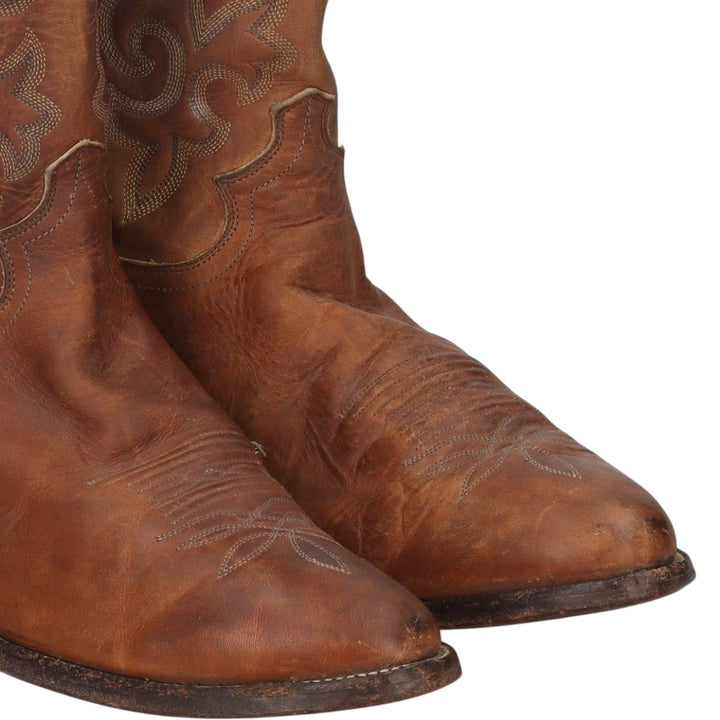 Justin 2253 Platform Western Boots, Made in USA, Size 10 EE Men's 28.0cm unclear brown type Vintage Second Hand