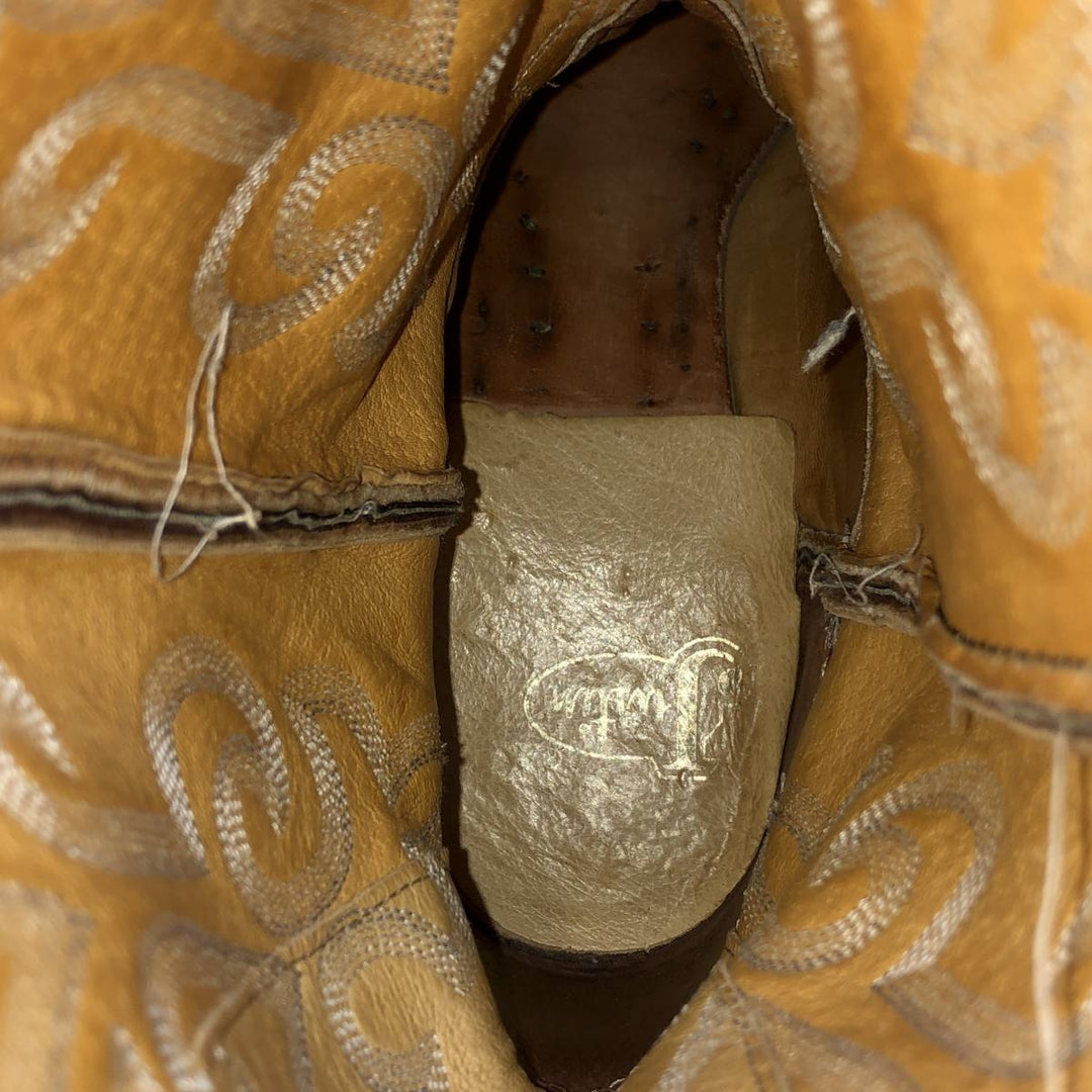 Justin 2253 Platform Western Boots, Made in USA, Size 10 EE Men's 28.0cm unclear brown type Vintage Second Hand