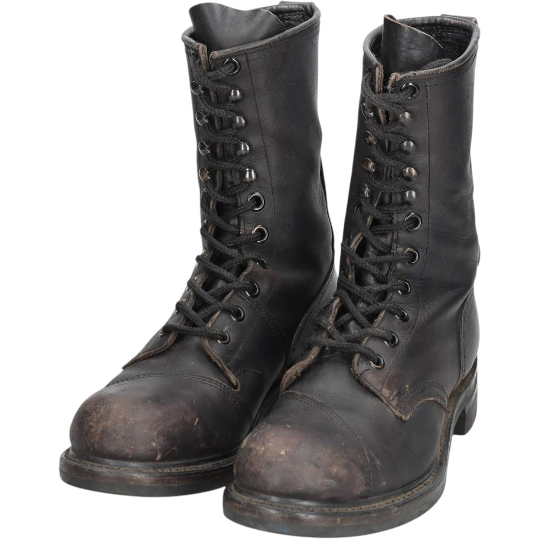 1990s US Military Issue Steel Toe Military Boots, Made in USA, Men's Size 10.4" (approx.), Vintage /saa016154 Men's 26.5cm unclear black type Vintage Second Hand