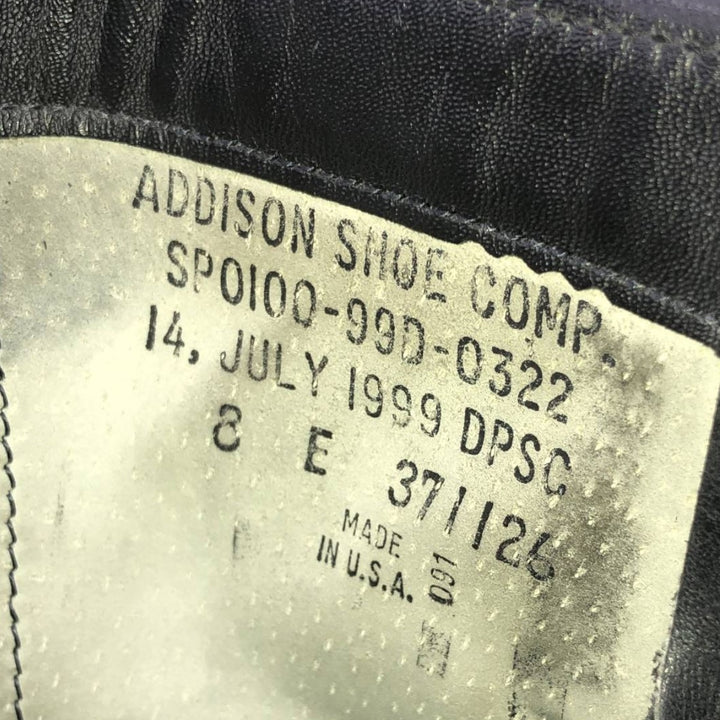1990s US Military Issue Steel Toe Military Boots, Made in USA, Size 8E (Men's equivalent to 10.2"), Vintage /saa016155 Men's 26.0cm unclear black type Vintage Second Hand