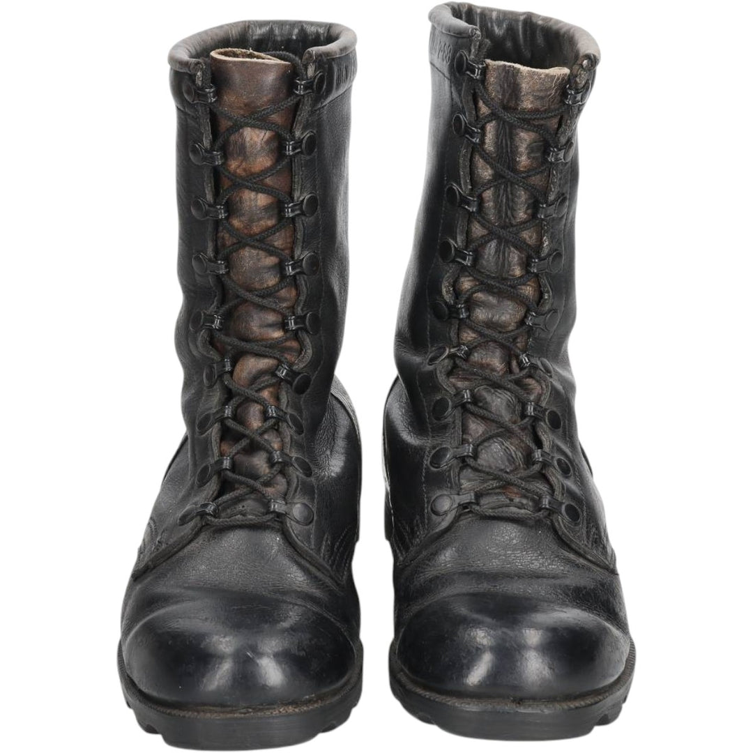 1980s US Military Steel Toe Military Boots, Made in USA, Size 8 1/2W (Men's equivalent to 10.4"), Vintage /saa016158 Men's 26.5cm unclear black type Vintage Second Hand