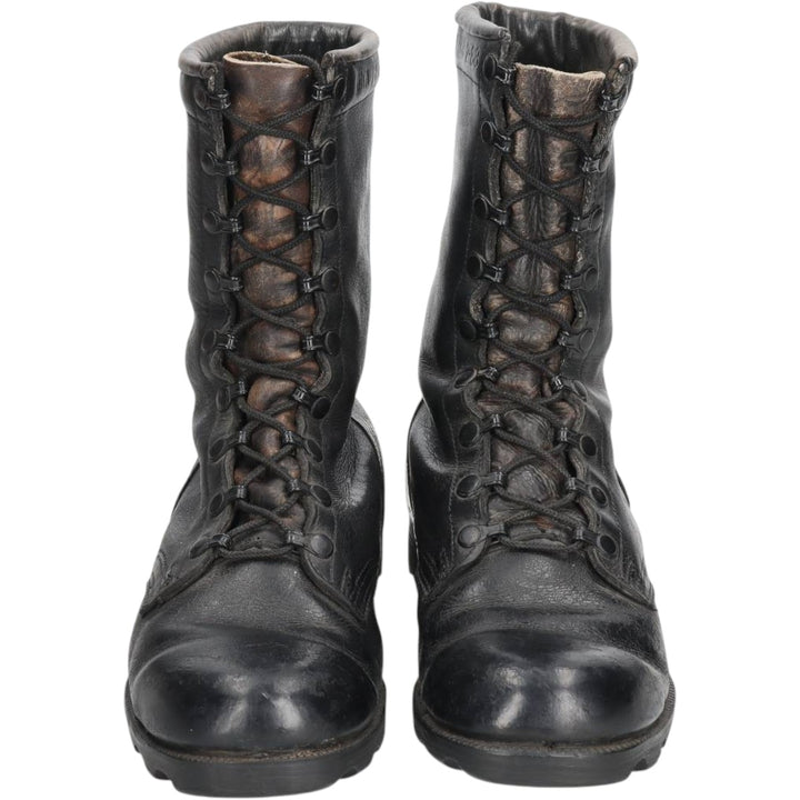 1980s US Military Steel Toe Military Boots, Made in USA, Size 8 1/2W (Men's equivalent to 10.4"), Vintage /saa016158 Men's 26.5cm unclear black type Vintage Second Hand