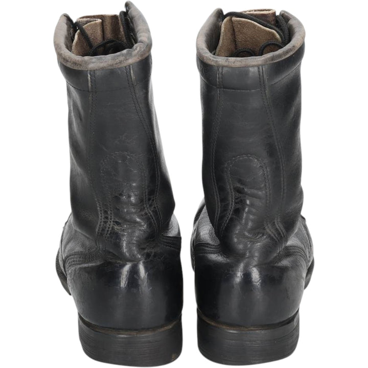 1980s US Military Steel Toe Military Boots, Made in USA, Size 8 1/2W (Men's equivalent to 10.4"), Vintage /saa016158 Men's 26.5cm unclear black type Vintage Second Hand