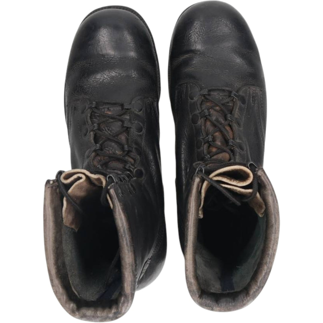 1980s US Military Steel Toe Military Boots, Made in USA, Size 8 1/2W (Men's equivalent to 10.4"), Vintage /saa016158 Men's 26.5cm unclear black type Vintage Second Hand