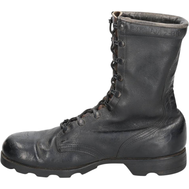 1980s US Military Steel Toe Military Boots, Made in USA, Size 8 1/2W (Men's equivalent to 10.4"), Vintage /saa016158 Men's 26.5cm unclear black type Vintage Second Hand