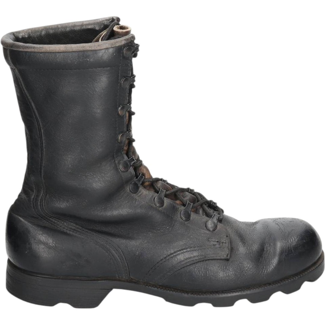 1980s US Military Steel Toe Military Boots, Made in USA, Size 8 1/2W (Men's equivalent to 10.4"), Vintage /saa016158 Men's 26.5cm unclear black type Vintage Second Hand