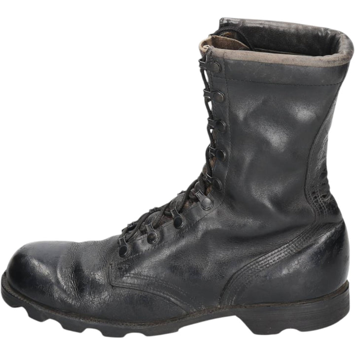 1980s US Military Steel Toe Military Boots, Made in USA, Size 8 1/2W (Men's equivalent to 10.4"), Vintage /saa016158 Men's 26.5cm unclear black type Vintage Second Hand