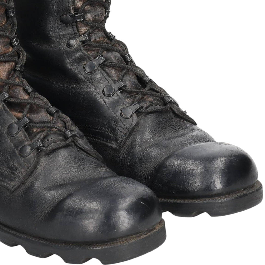 1980s US Military Steel Toe Military Boots, Made in USA, Size 8 1/2W (Men's equivalent to 10.4"), Vintage /saa016158 Men's 26.5cm unclear black type Vintage Second Hand