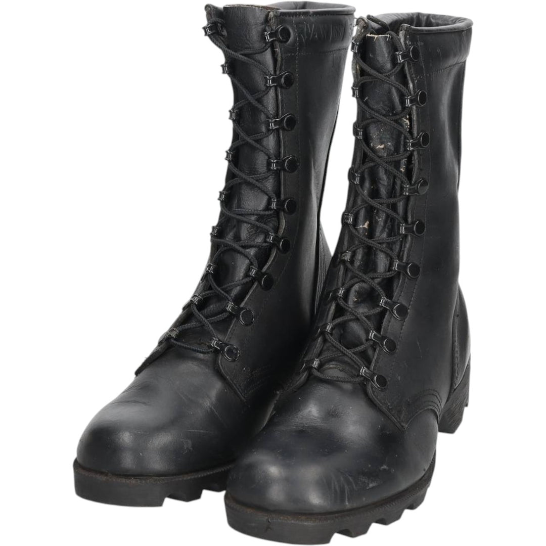 1980s US Military Issue Military Boots, Made in USA, Size 7 1/2 W (Men's equivalent to 9.6"), Vintage /saa016159 Men's 24.5cm unclear black type Vintage Second Hand