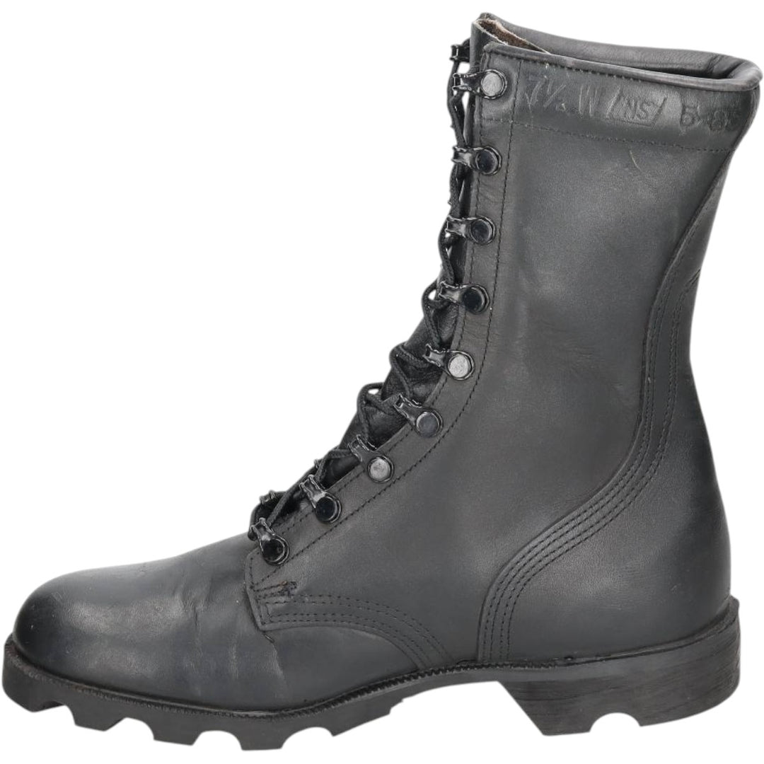 1980s US Military Issue Military Boots, Made in USA, Size 7 1/2 W (Men's equivalent to 9.6"), Vintage /saa016159 Men's 24.5cm unclear black type Vintage Second Hand