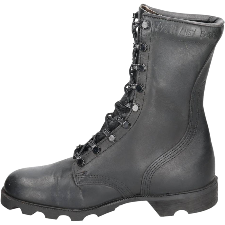 1980s US Military Issue Military Boots, Made in USA, Size 7 1/2 W (Men's equivalent to 9.6"), Vintage /saa016159 Men's 24.5cm unclear black type Vintage Second Hand