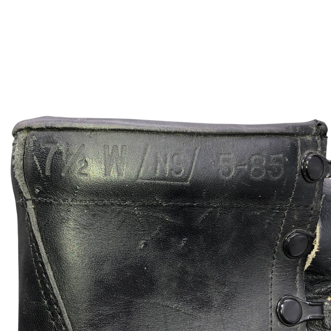 1980s US Military Issue Military Boots, Made in USA, Size 7 1/2 W (Men's equivalent to 9.6"), Vintage /saa016159 Men's 24.5cm unclear black type Vintage Second Hand