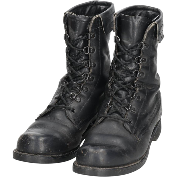 US Military Steel Toe Military Boots, Size 8 1/2D (Men's equivalent to 10.4"), Vintage /saa016160 Men's 26.5cm unclear black type Vintage Second Hand
