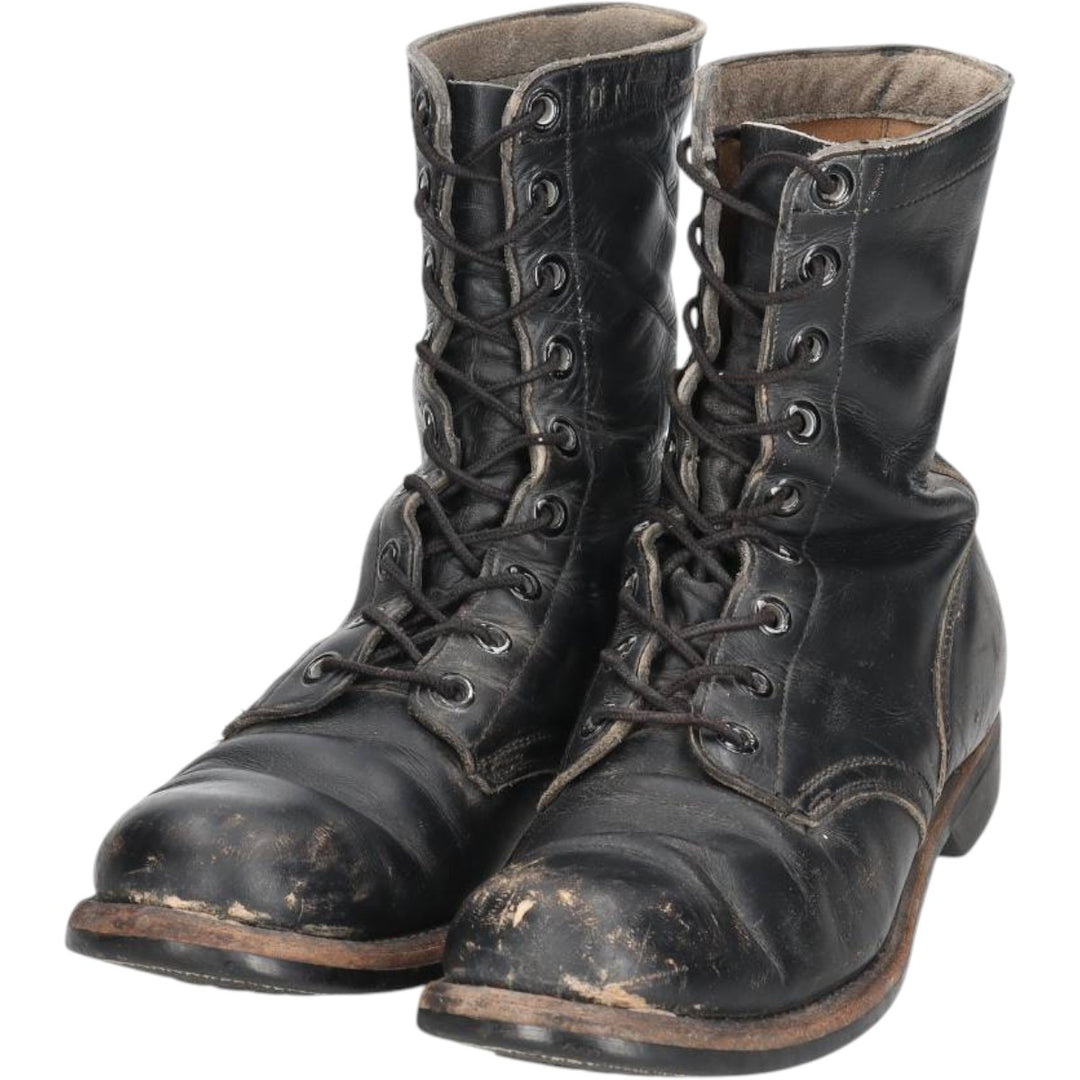 Steel-toe military boots Men's 28.0cm unclear black type Vintage Second Hand