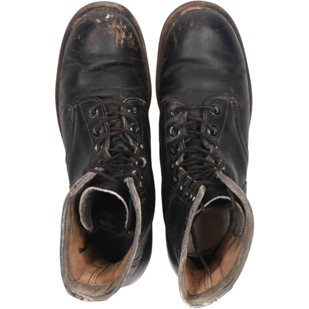 Steel-toe military boots Men's 28.0cm unclear black type Vintage Second Hand