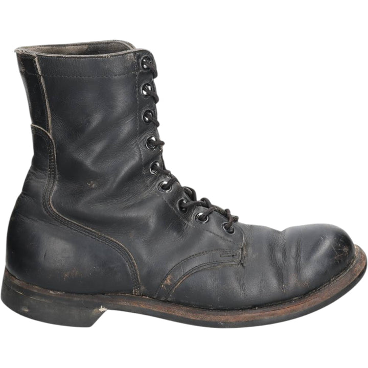 Steel-toe military boots Men's 28.0cm unclear black type Vintage Second Hand