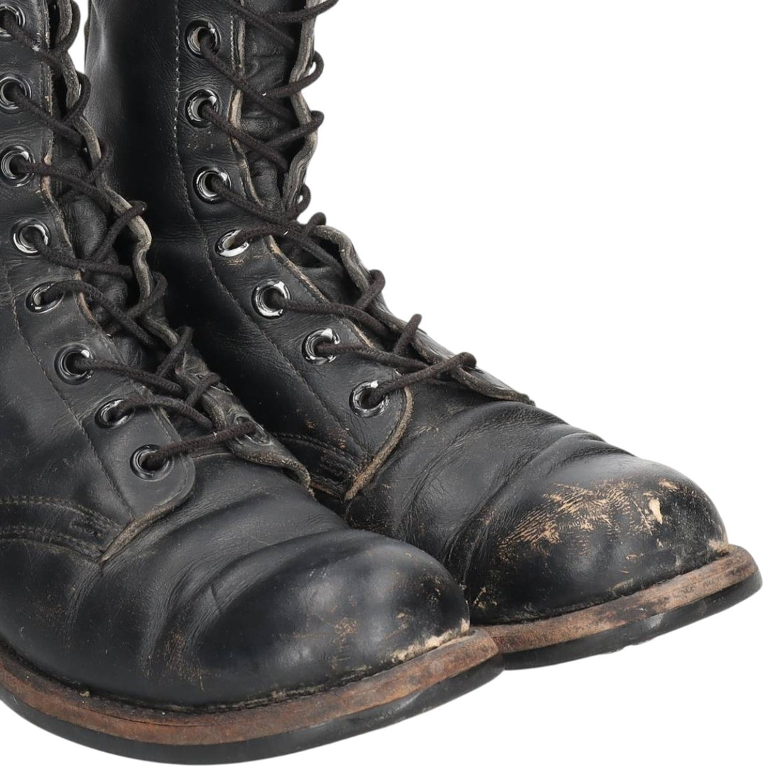 Steel-toe military boots Men's 28.0cm unclear black type Vintage Second Hand