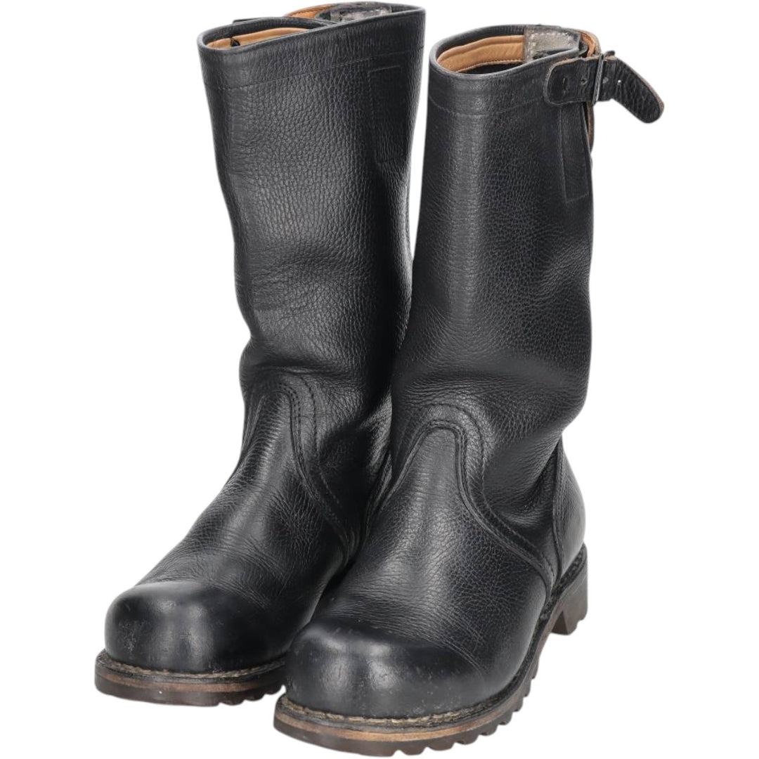 Steel-toe military boots Men's 25.5cm unclear black type Vintage Second Hand