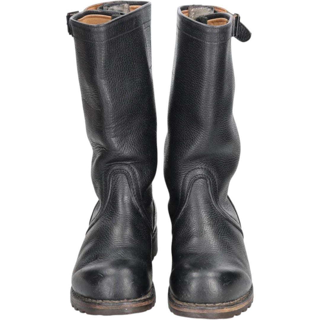 Steel-toe military boots Men's 25.5cm unclear black type Vintage Second Hand