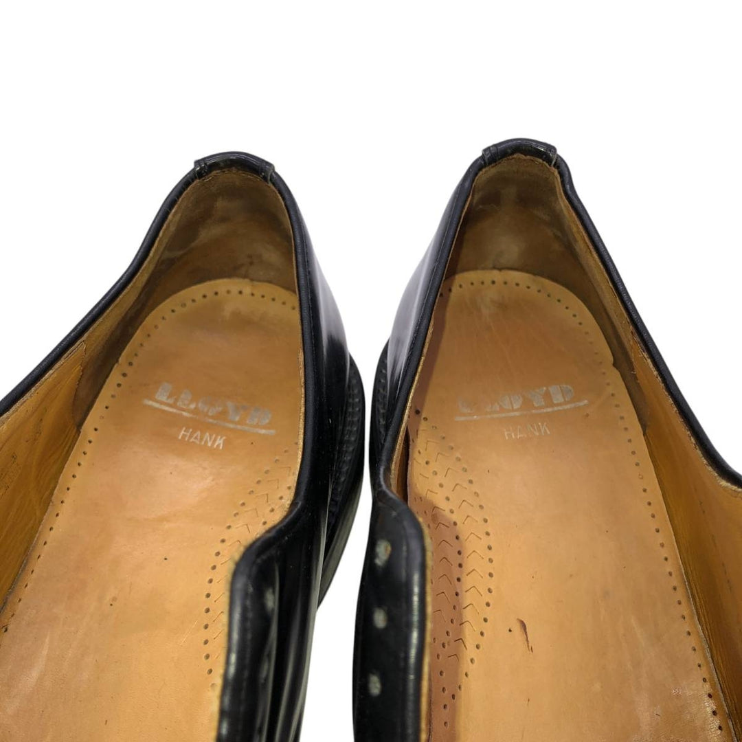 Lloyd Hank plain toe shoes, size 9 1/2 Men's 28.0cm genuine leather black type Vintage Second Hand