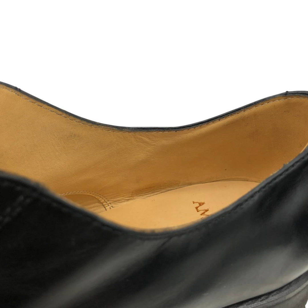 AMBIORIX Plain Toe Shoes, Size 44 Men's 28.0cm genuine leather black type Vintage Second Hand