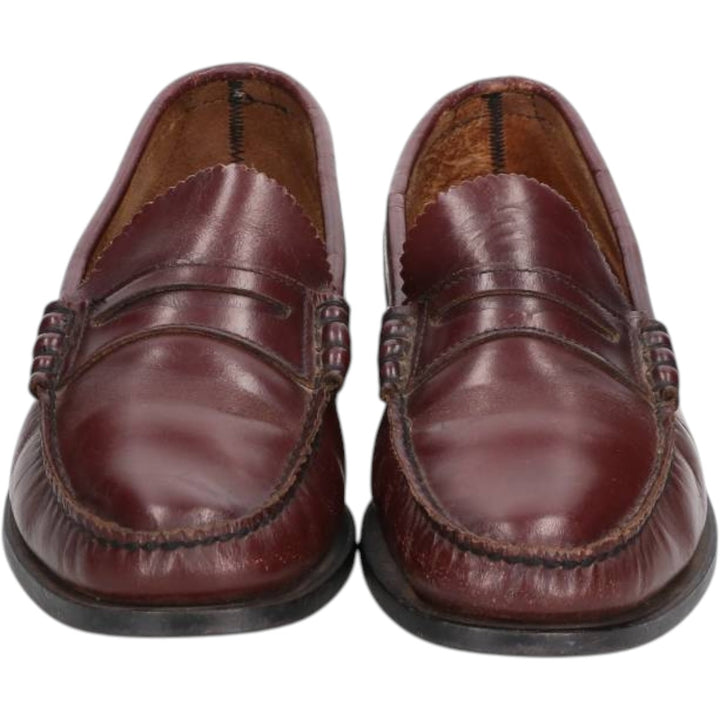 Oakwoods Coin Loafers, Made in USA Men's 27.0cm genuine leather brown type Vintage Second Hand