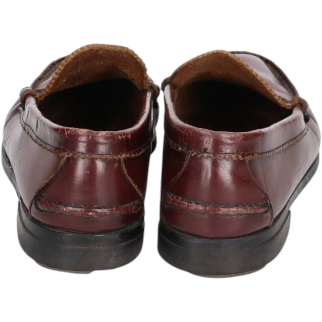 Oakwoods Coin Loafers, Made in USA Men's 27.0cm genuine leather brown type Vintage Second Hand
