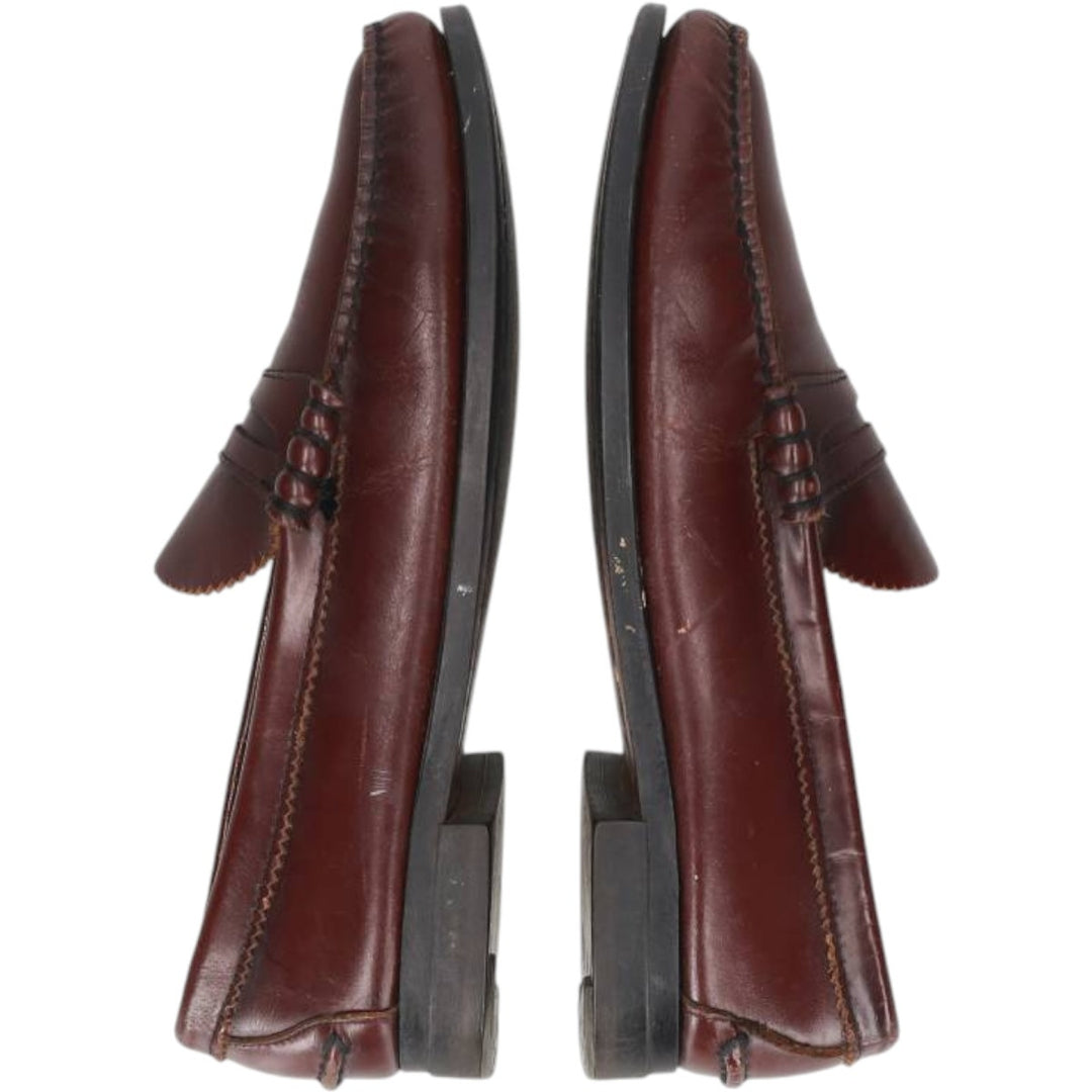 Oakwoods Coin Loafers, Made in USA Men's 27.0cm genuine leather brown type Vintage Second Hand