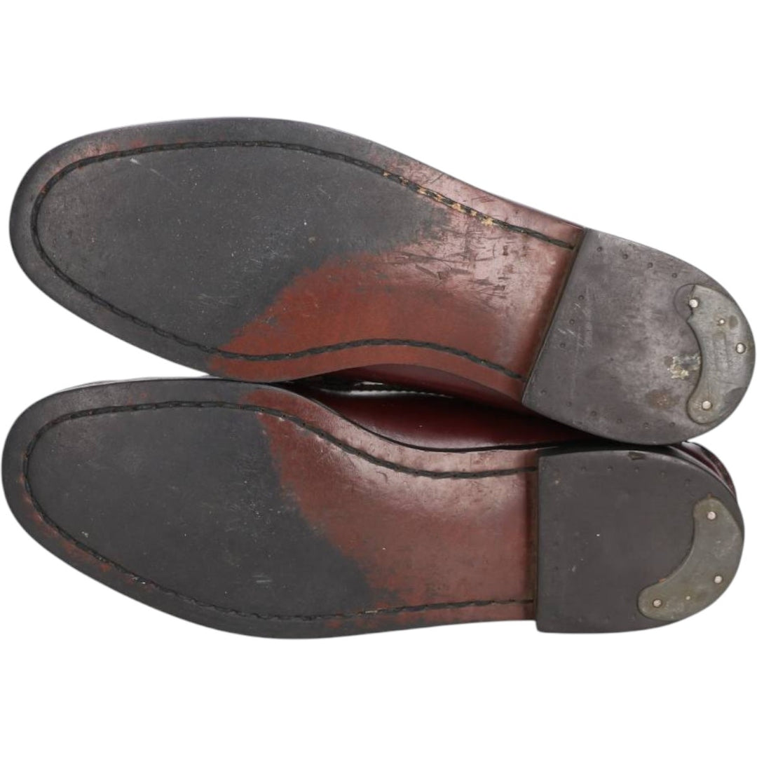 Oakwoods Coin Loafers, Made in USA Men's 27.0cm genuine leather brown type Vintage Second Hand