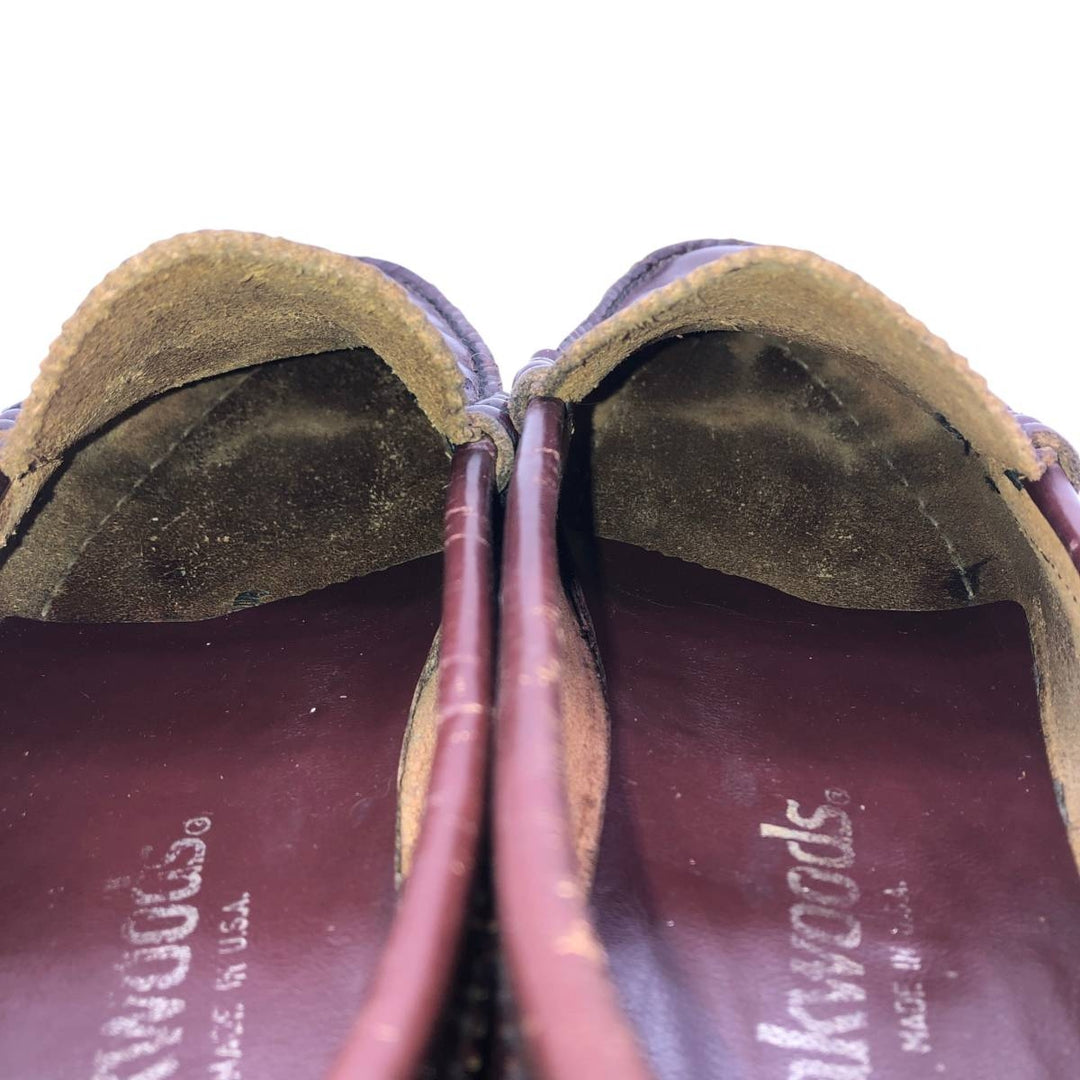 Oakwoods Coin Loafers, Made in USA Men's 27.0cm genuine leather brown type Vintage Second Hand