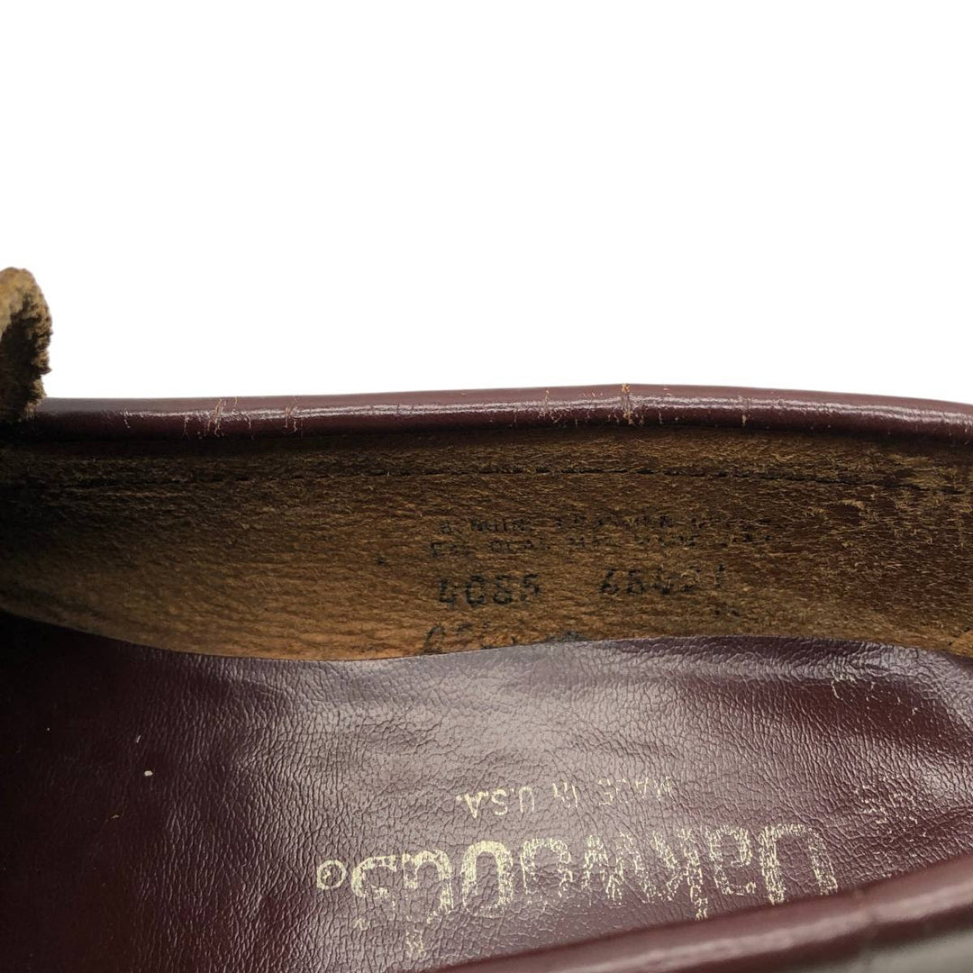 Oakwoods Coin Loafers, Made in USA Men's 27.0cm genuine leather brown type Vintage Second Hand