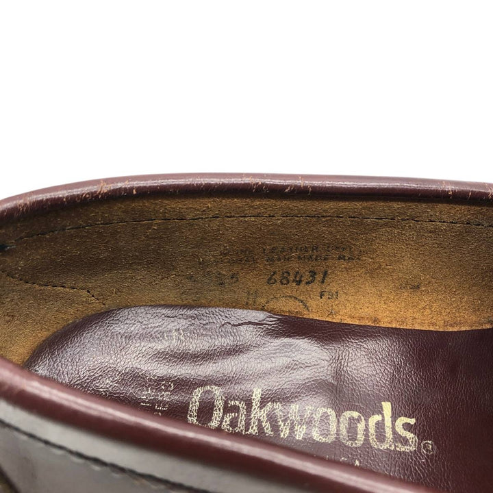 Oakwoods Coin Loafers, Made in USA Men's 27.0cm genuine leather brown type Vintage Second Hand
