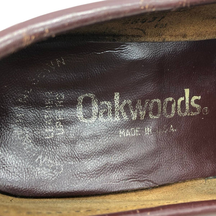Oakwoods Coin Loafers, Made in USA Men's 27.0cm genuine leather brown type Vintage Second Hand