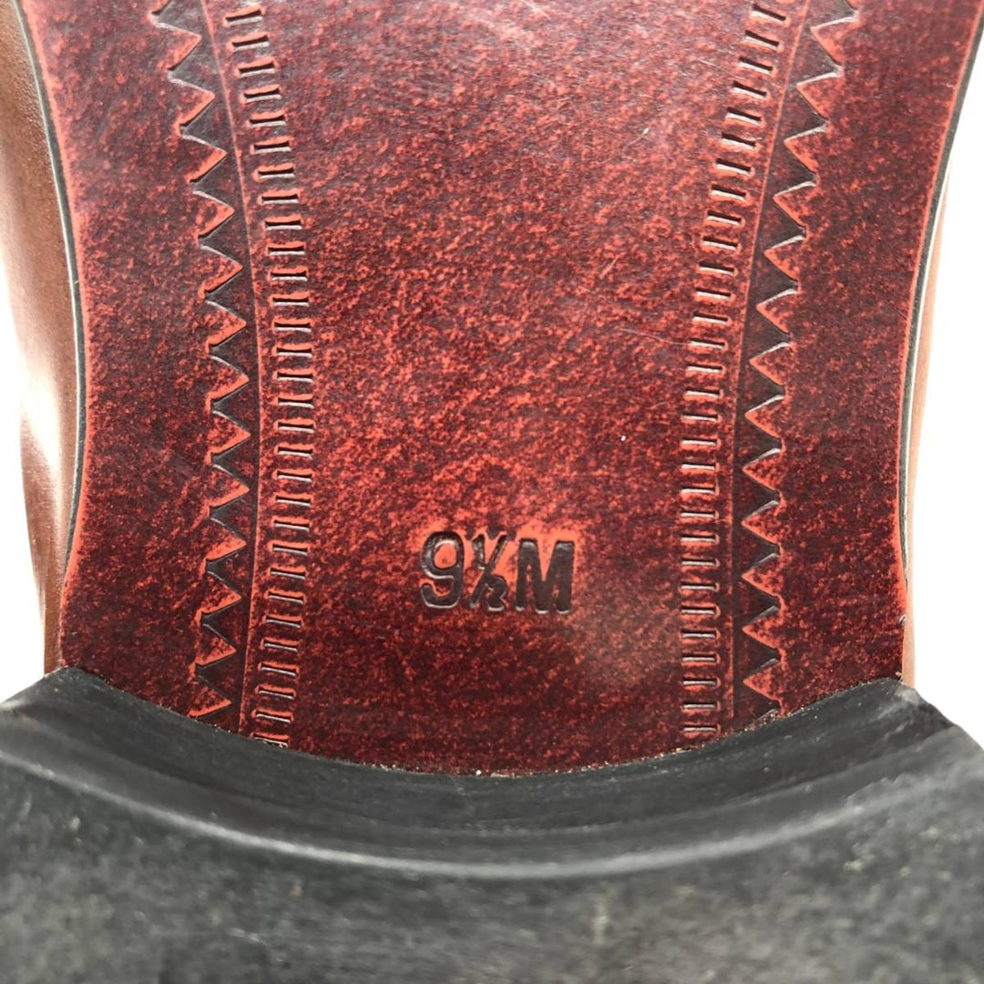 STACY ADAMS Braided Quilted Tassel Loafers, Made in Brazil, Size 9 1/2M Men's 27.5cm genuine leather brown type Vintage Second Hand