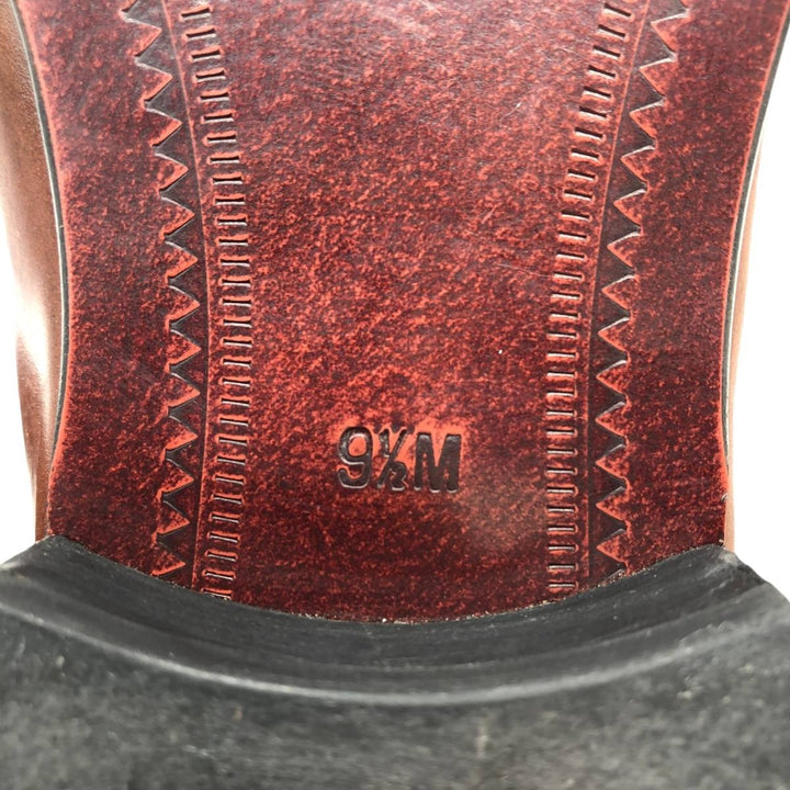 STACY ADAMS Braided Quilted Tassel Loafers, Made in Brazil, Size 9 1/2M Men's 27.5cm genuine leather brown type Vintage Second Hand