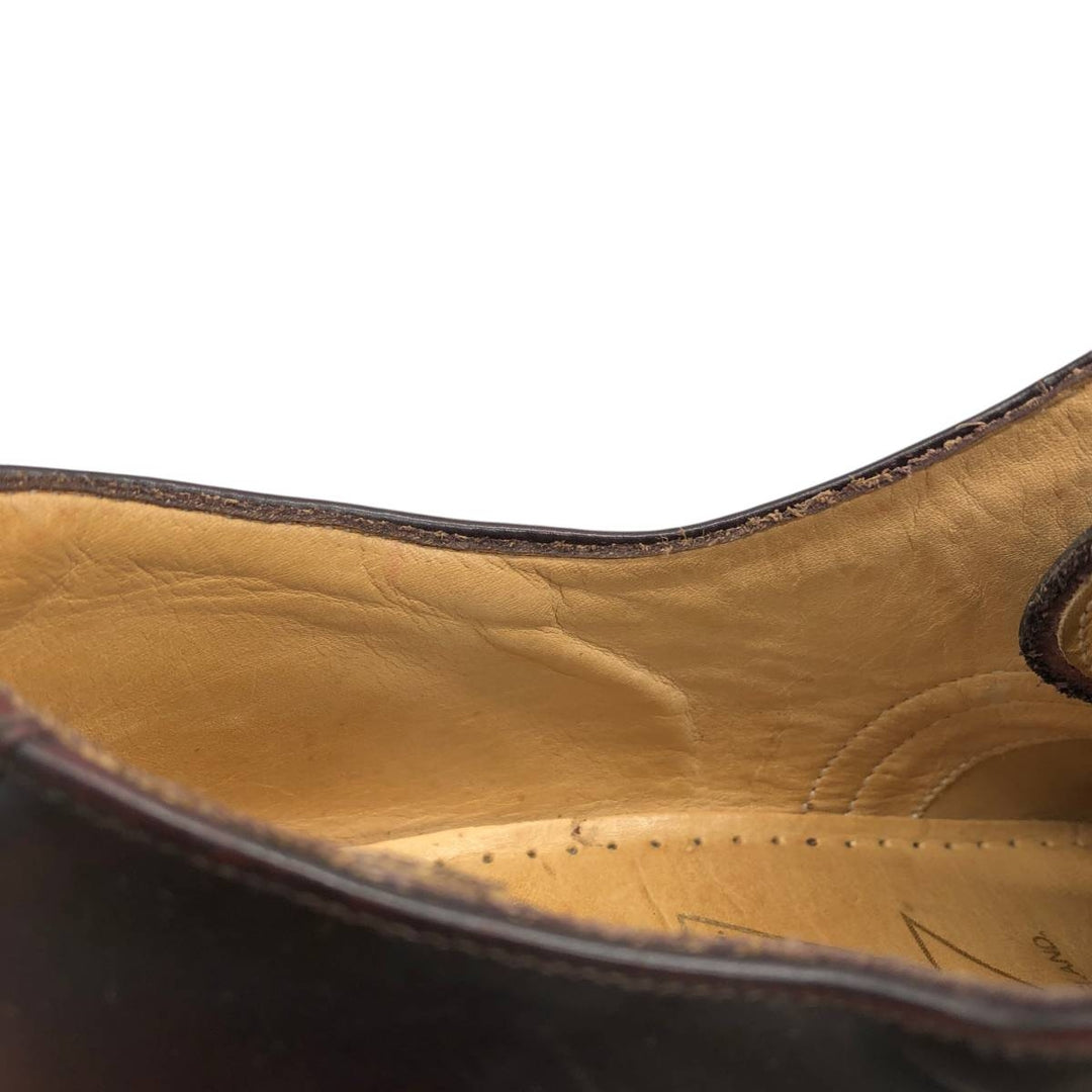 Grenson straight-tip shoes, made in England, size 8G, men's equivalent to 10.4" semi-brogue /saa016173 Men's 26.5cm unclear burgundy type Vintage Second Hand
