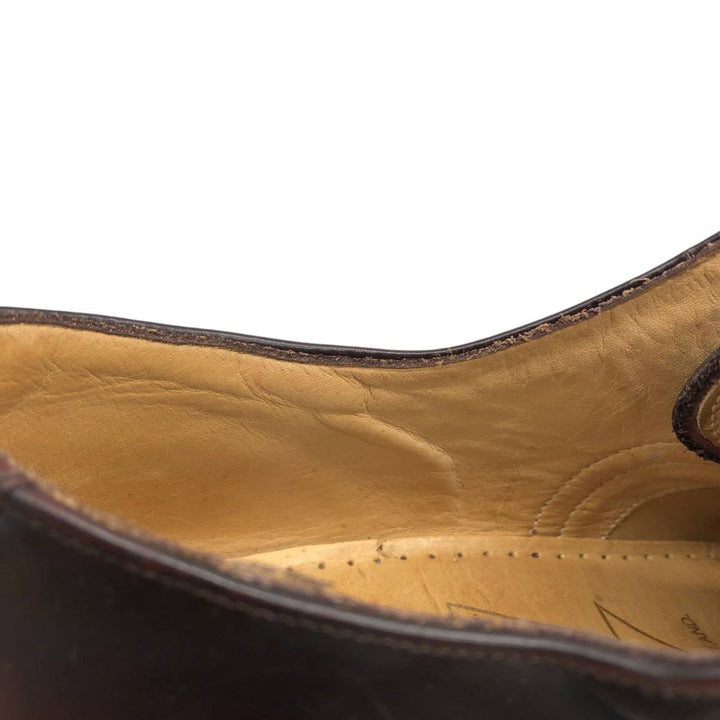 Grenson straight-tip shoes, made in England, size 8G, men's equivalent to 10.4" semi-brogue /saa016173 Men's 26.5cm unclear burgundy type Vintage Second Hand