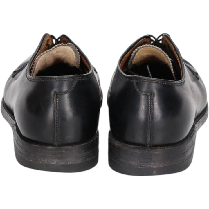 Florsheim plain toe shoes, size 40 Men's 26.5cm unclear black type Vintage Second Hand