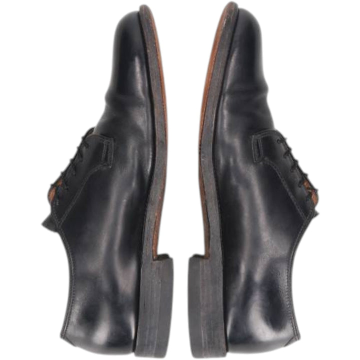 Florsheim plain toe shoes, size 40 Men's 26.5cm unclear black type Vintage Second Hand