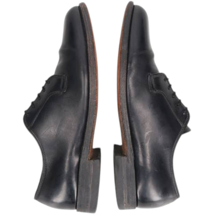 Florsheim plain toe shoes, size 40 Men's 26.5cm unclear black type Vintage Second Hand