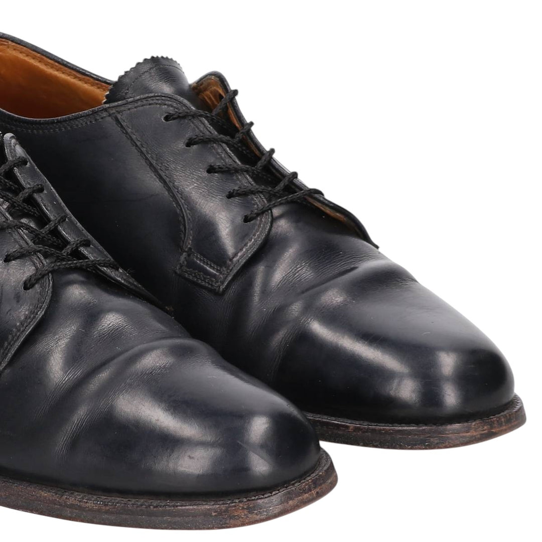 Florsheim plain toe shoes, size 40 Men's 26.5cm unclear black type Vintage Second Hand