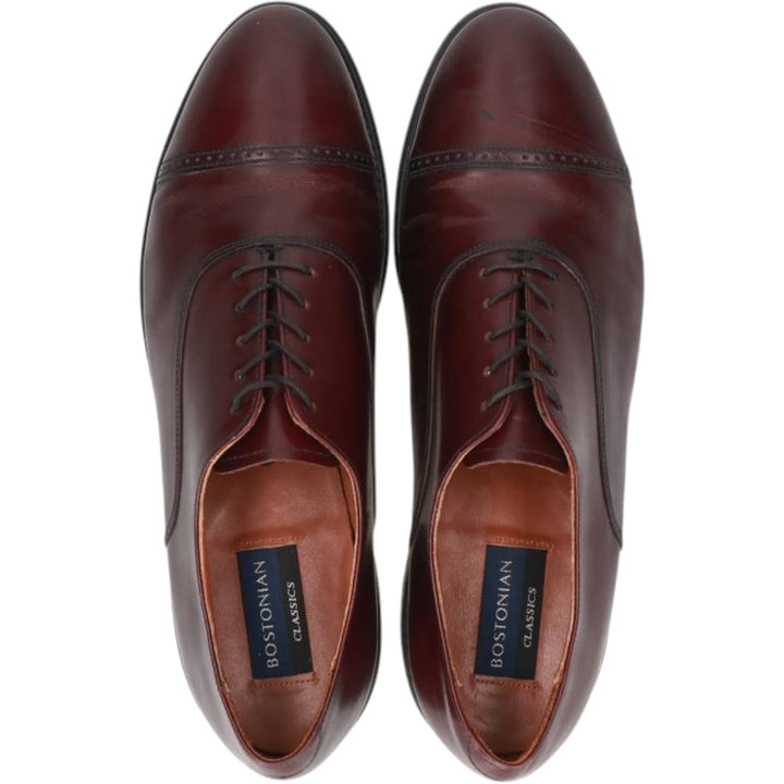 Bostonian CLASSICS Straight Tip Shoes, Made in USA, Size 10 D Men's 28.0cm genuine leather burgundy type Vintage Second Hand