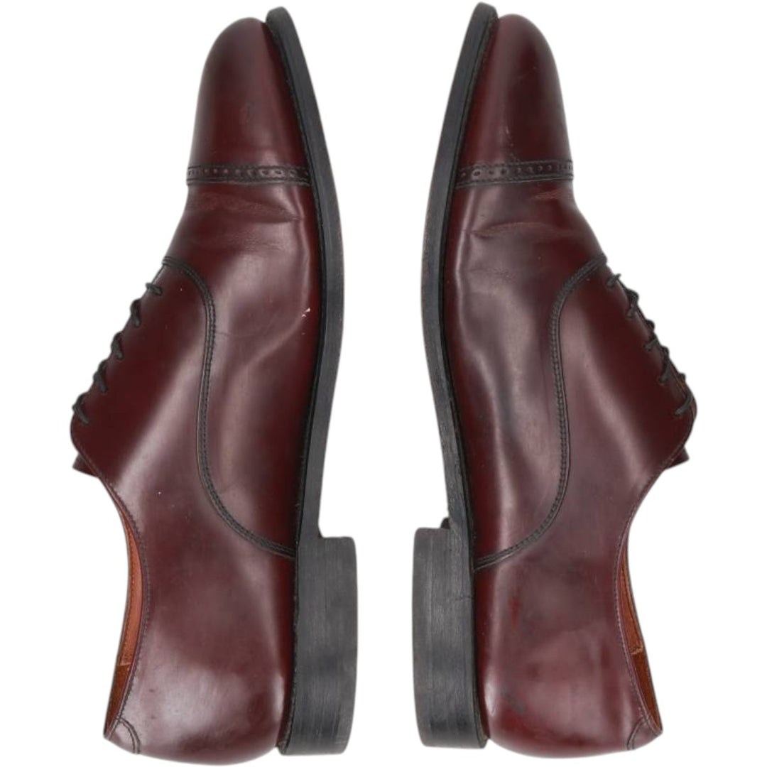 Bostonian CLASSICS Straight Tip Shoes, Made in USA, Size 10 D Men's 28.0cm genuine leather burgundy type Vintage Second Hand