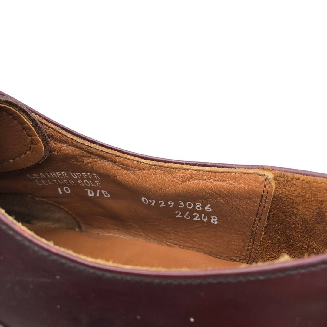 Bostonian CLASSICS Straight Tip Shoes, Made in USA, Size 10 D Men's 28.0cm genuine leather burgundy type Vintage Second Hand