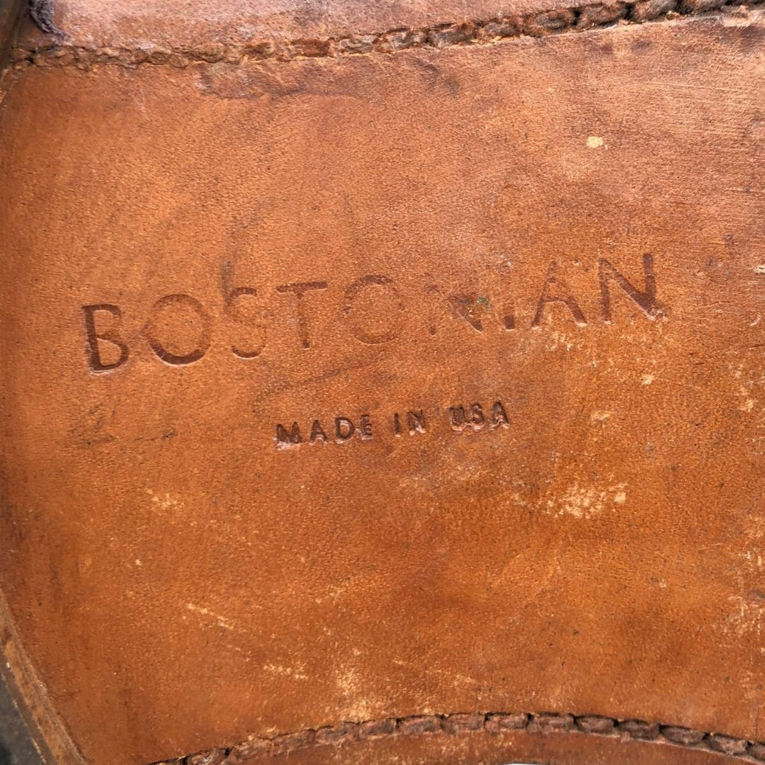 Bostonian CLASSICS Straight Tip Shoes, Made in USA, Size 10 D Men's 28.0cm genuine leather burgundy type Vintage Second Hand