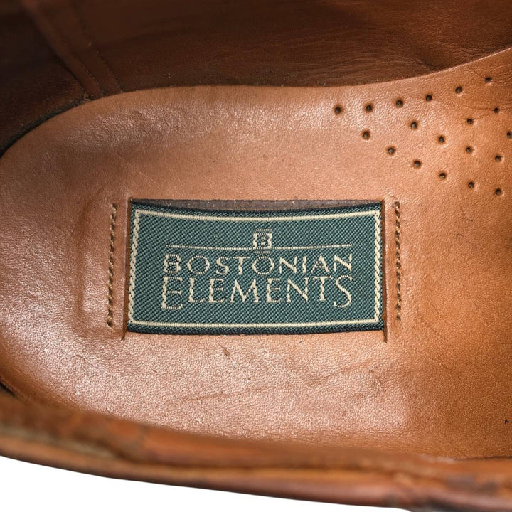 Bostonian ELEMENTS Straight Tip Monk Strap Shoes, Made in USA, Size 8 1/2M Men's 26.5cm genuine leather brown type Vintage Second Hand